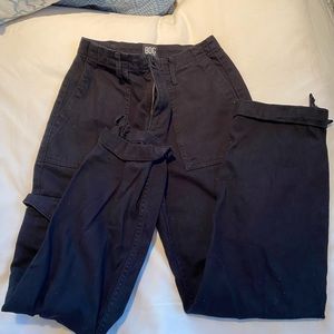Black urban outfitters cargo pants